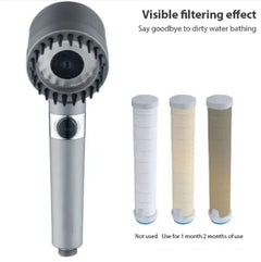 3-Mode High Pressure Shower Head – Portable Filter Rainfall Faucet